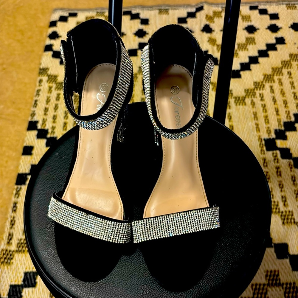 Diamond studded heels